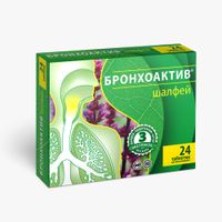 Бронхоактив Шалфей Квадрат-С таблетки для рассасывания 960мг 24шт