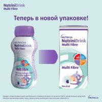Питание лечебное диет-е высококалорийное для детей старше 1 года с пищ. волокнами нейтральный вкус NutriniDrink/НутриниДринк 200мл миниатюра фото №4
