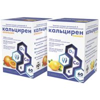 Кальцирен лимон Ренессанс таблетки жевательные 2,5г 60шт