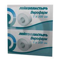 Лейкопластырь на тканевой основе Верофарм 1х500см