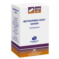 Метформин Лонг Канон таблетки с пролонгированным высвобождением 1000мг 60шт