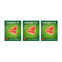 3Х Никоретте пластырь трансдермальный полупрозрачный 25 мг/16 ч 7шт