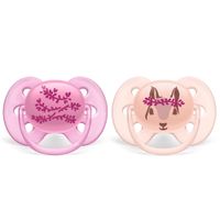 Пустышка силиконовая ортодонтическая с футляром 6-18 мес. Ultra Soft Philips Avent 2шт (SCF223/04) миниатюра фото №5