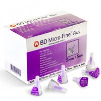 Иглы для шприц-ручки одноразовые 31G Micro-Fine Plus BD/БиДи 0,25х5мм 100шт (320590) миниатюра фото №2