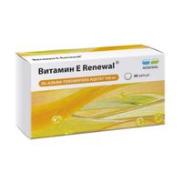 Витамин Е Renewal/Реневал капсулы 330мг 30шт