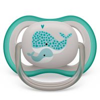 Cоска-пустышка силиконовая ортодонтическая с футляром 18+ мес. Ultra Air Philips Avent 2шт (SCF349/24) миниатюра фото №2