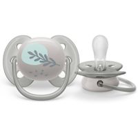 Соска-пустышка силиконовая ортодонтическая с футляром 6-18 мес. Ultra Soft Philips Avent 2шт (SCF091/15) миниатюра фото №3 Соска-пустышка силиконовая ортодонтическая с футляром 6-18 мес. Ultra Soft Philips Avent 2шт (SCF091/15) миниатюра фото №3