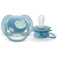 Соска-пустышка силиконовая ортодонтическая с футляром 6-18 мес. Ultra Soft Philips Avent 2шт (SCF091/15) миниатюра фото №5 Соска-пустышка силиконовая ортодонтическая с футляром 6-18 мес. Ultra Soft Philips Avent 2шт (SCF091/15) миниатюра фото №5