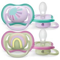 Cоска-пустышка силиконовая ортодонтическая с футляром 0-6 мес. Ultra Air Philips Avent 2шт (SCF085/59) Cоска-пустышка силиконовая ортодонтическая с футляром 0-6 мес. Ultra Air Philips Avent 2шт (SCF085/59)