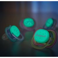 Соска-пустышка силиконовая ортодонтическая с футляром 0-6 мес. Ultra Air night Philips Avent 2шт (SCF376/19) миниатюра фото №6
