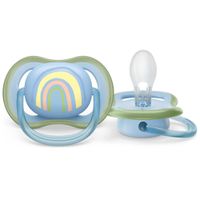 Соска-пустышка силиконовая ортодонтическая с футляром 0-6 мес. Ultra Air Philips Avent 2шт (SCF085/58) миниатюра фото №3