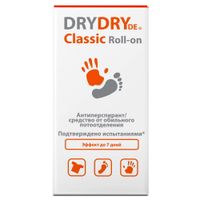 Антиперспирант от обильного потоотделения длительного действия Classic Roll-on Dry Dry/Драй Драй фл. 35мл миниатюра фото №2