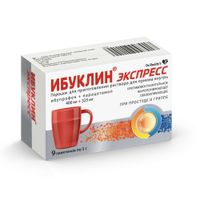 Ибуклин Экспресс порошок для приг. раствора для приема вн. 400мг+325мг 5г 9шт