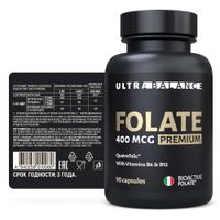Метилфолат Premium UltraBalance/УльтраБаланс капсулы 400мг 90шт миниатюра фото №2