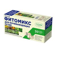 Фиточай Фитомикс для мочевыводящих путей Соик фильтр-пакет 1,5г 20шт