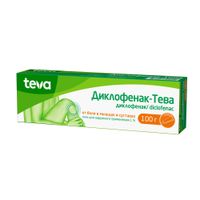 Диклофенак-Тева гель для наружного применения 1% 100г