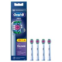 Насадка сменная для электрической зубной щетки Pro 3D White Oral-B/Орал-би 4шт миниатюра фото №2