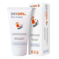 Антиперспирант-крем при умеренном потоотделении Zinc Dry Dry/Драй Драй туба 50мл миниатюра фото №2