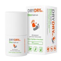 Дезодорант для всех типов кожи с ионами серебра и алоэ вера Deo Dry Dry/Драй Драй фл. 50мл миниатюра фото №2
