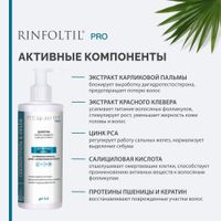 Шампунь для жирных волос против выпадения и для роста волос Pro Rinfoltil/Ринфолтил фл. 230мл миниатюра фото №5