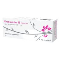 Клиндацин Б пролонг крем вагинальный 2%+2% 19г+аппликатор 3шт миниатюра фото №2