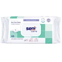 Салфетки влажные для ухода за кожей с алоэ вера и аллантоином Classic Care Seni/Сени 68шт
