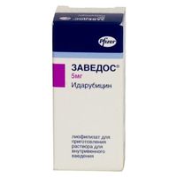 Заведос лиоф. д/приг. р-ра в/в введ. 5мг