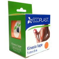 Тейп кинезио оранжевый Ecoplast/Экопласт 5см х 5м миниатюра фото №5
