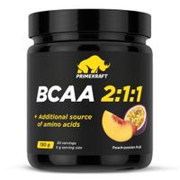 Аминокислоты БЦАА/BCAA 2:1:1 вкус персика и маракуйи Primekraft/Праймкрафт 150г