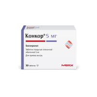 Конкор таблетки п/о плен. 5мг 30шт