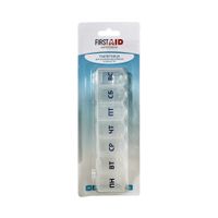 Таблетница на каждый день прозрачная 7 дней First Aid/Ферстэйд