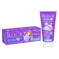 Паста зубная для детей от 4 до 7 лет R.O.C.S./РОКС Kids Бабл гам 45г миниатюра фото №2