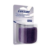 Бинт самофиксирующийся эластичный фиолетовый Luxsan/Люксан 4см х 4м