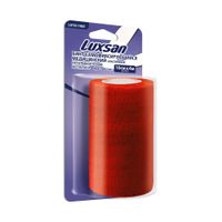 Бинт самофиксирующийся без латекса красный Luxsan/Люксан 10см х 4м