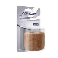 Бинт самофиксирующийся эластичный бежевый Luxsan/Люксан 4см х 4м
