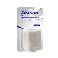Бинт самофиксирующийся эластичный белый Luxsan/Люксан 6см х 4м