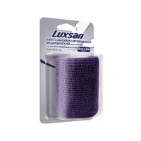 Бинт самофиксирующийся эластичный фиолетовый Luxsan/Люксан 8см х 4м