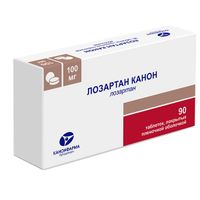 Лозартан Канон таблетки п/о плен. 100мг 90шт