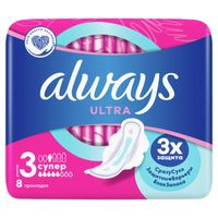 Прокладки Super Ultra Always/Олвейс 8шт миниатюра фото №2