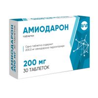 Амиодарон таблетки 200мг 30шт