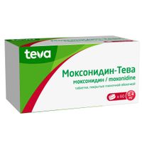 Моксонидин-Тева таблетки п/о плен. 0,4мг 60шт миниатюра фото №3