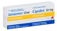 Ципралекс таблетки п/о плен. 10мг 14шт