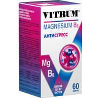 Витрум Магний В6 таблетки п/о 1200мг 60шт миниатюра фото №3