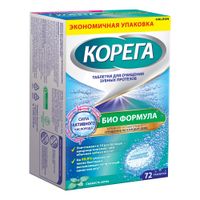 Таблетки для очищения зубных протезов Био Формула Corega/Корега 72шт миниатюра фото №4