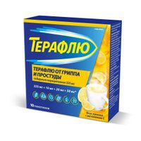 ТераФлю вкус лимона порошок для приг. раствора для приема внутрь пак. 325мг+10мг+20мг+50мг 10шт миниатюра фото №4