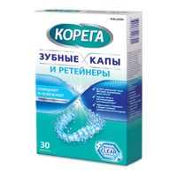 Таблетки для очищения зубных кап и ретейнеров Corega/Корега 30шт миниатюра фото №2