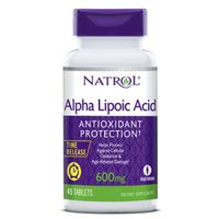 Альфа липоевая кислота Natrol таблетки пролонг. высвобожд. 600мг 45шт