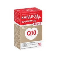 КардиоМ Коэнзим Q10 Форте капсулы 650мг 30шт миниатюра фото №3