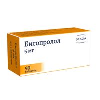 Бисопролол таблетки п/о плен. 5мг 50шт миниатюра фото №2