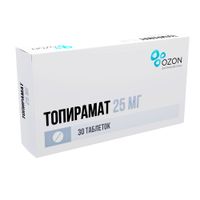Топирамат таблетки п/о плен. 25мг 30шт